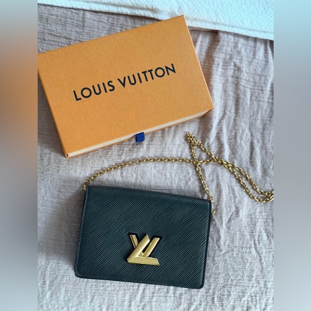 Louis Vuitton Black and Gold Crossbody Bag